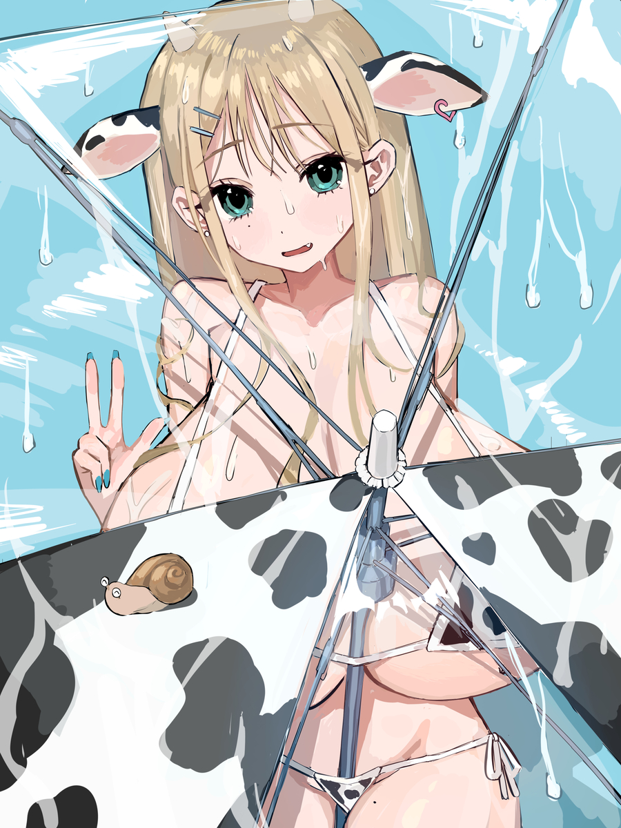 This is a pixiv picture whose title is うし傘.
