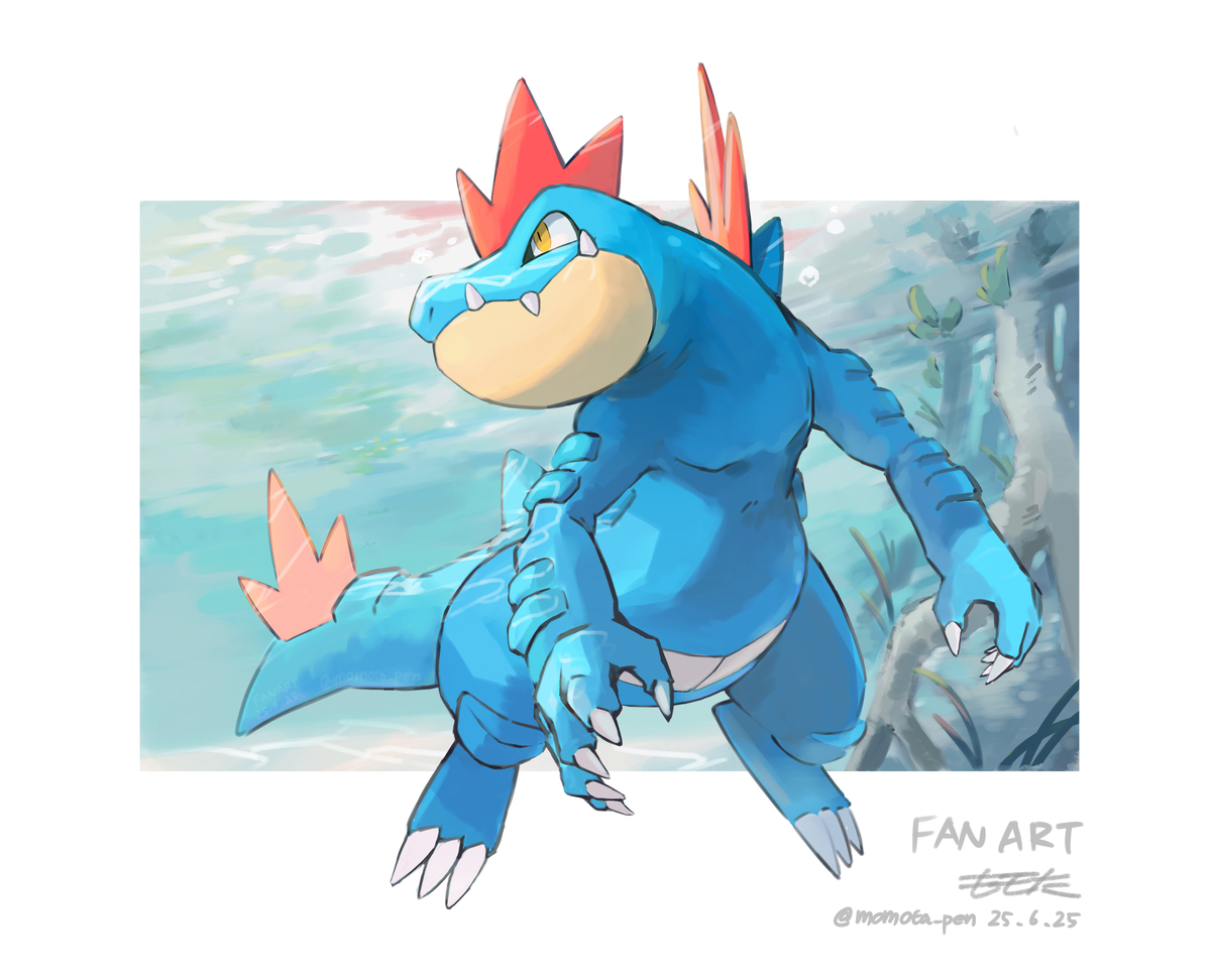This is a pixiv picture whose title is オーダイル.