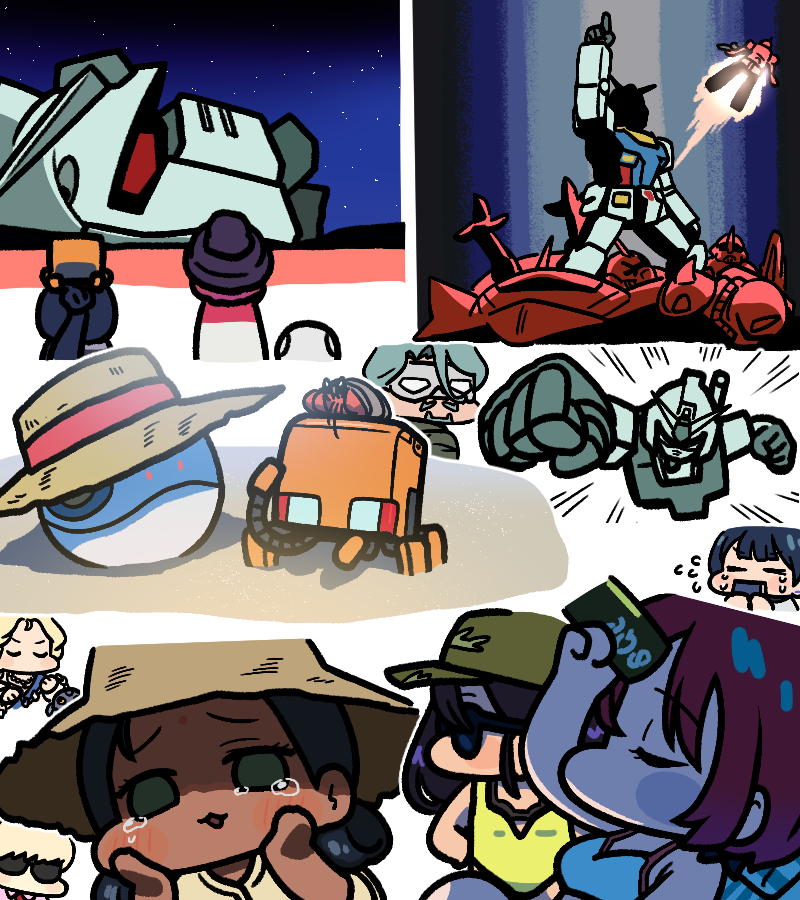 This is a pixiv picture whose title is 機動戦士GundamGQuuuuuuX.