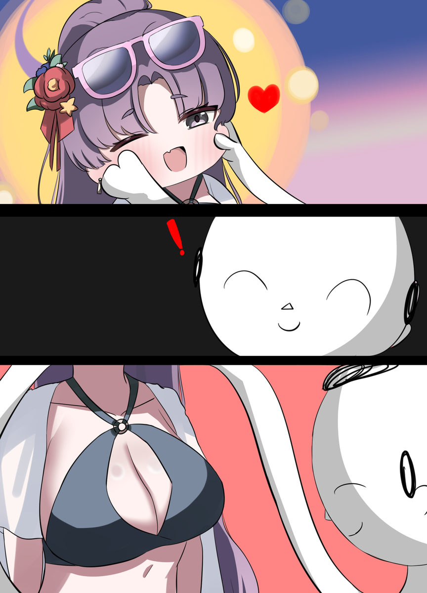 This is a pixiv picture whose title is 유카리는 빵빵해.
