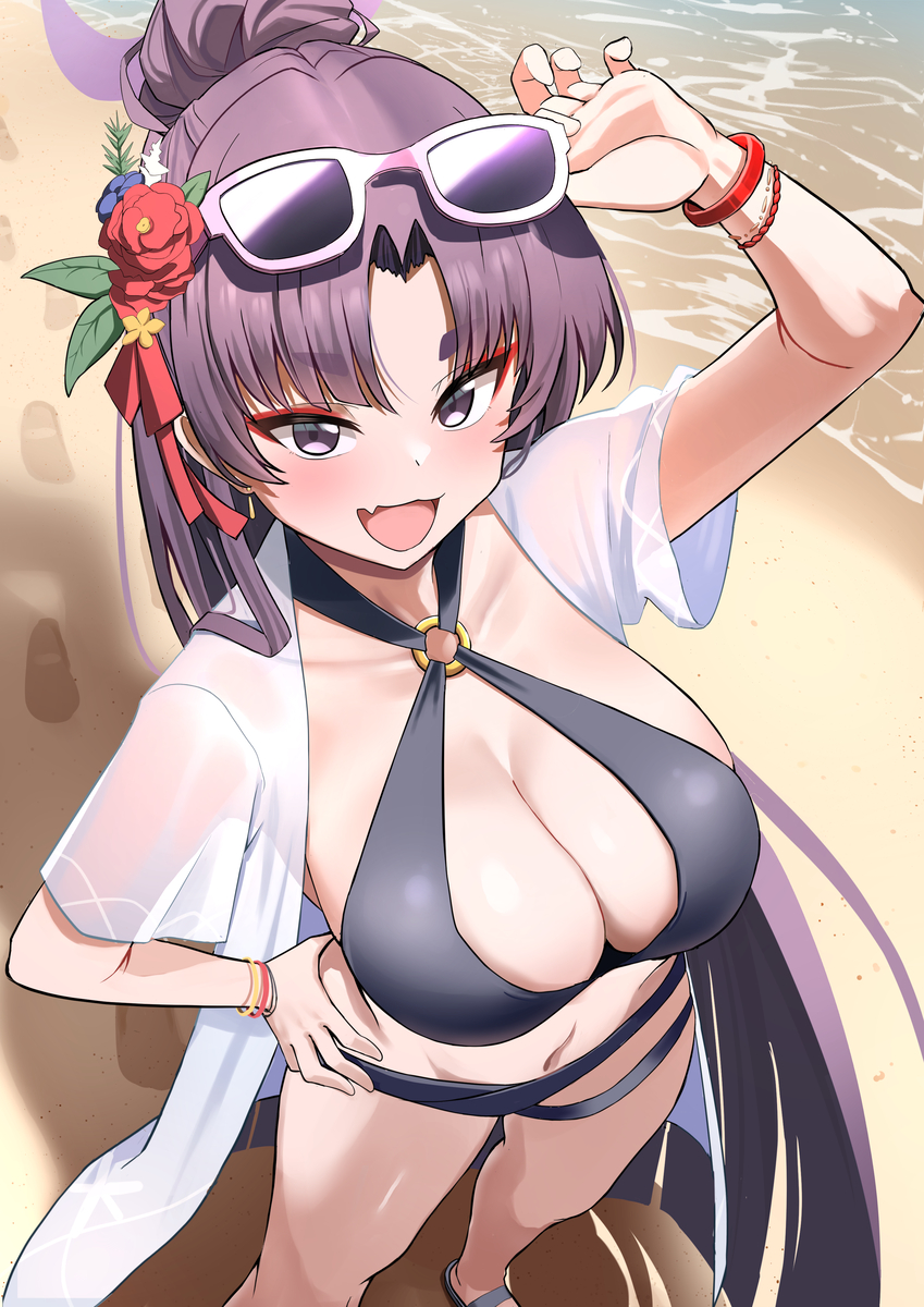 This is a pixiv picture whose title is 水着ユカリ.