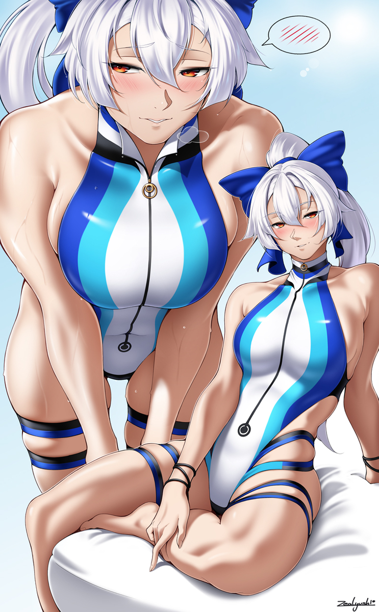 This is a pixiv picture whose title is Tomoe Gozen Summer.