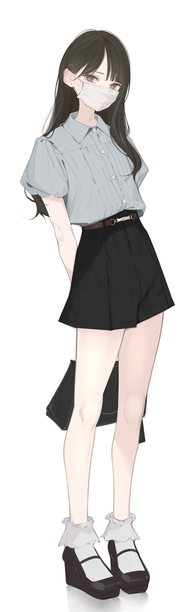 This is a pixiv picture whose title is ブラウスガール.