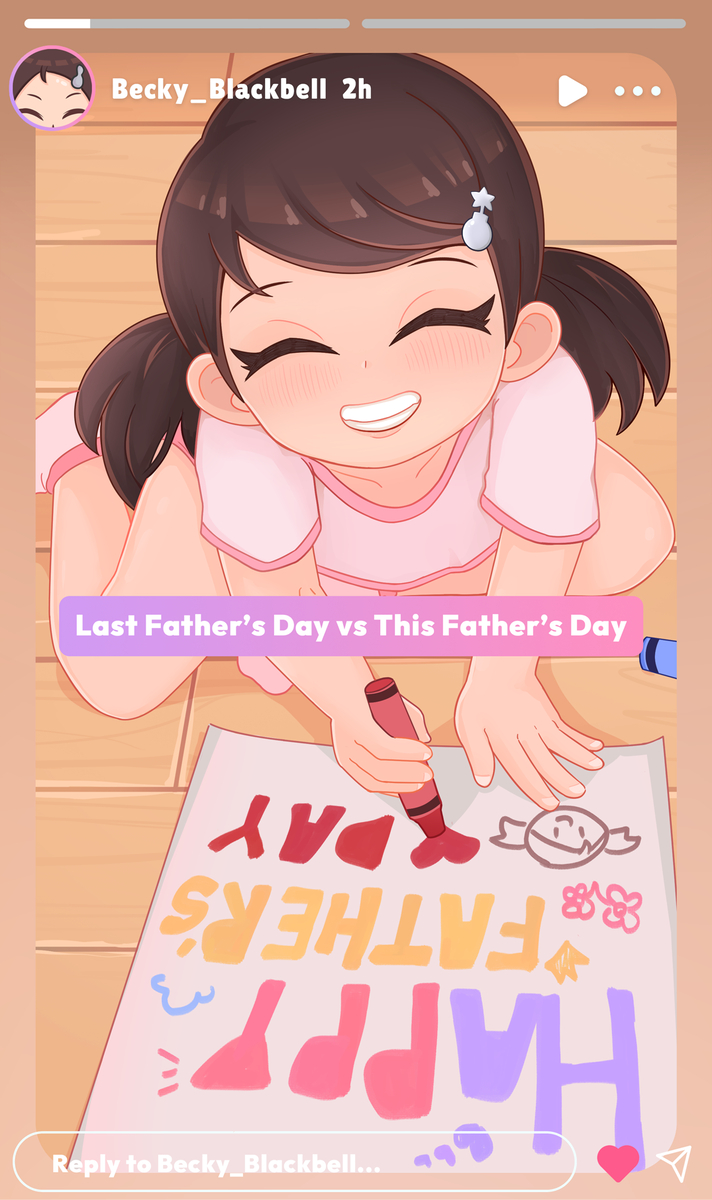 This is a pixiv picture whose title is Becky Father's Day (01).