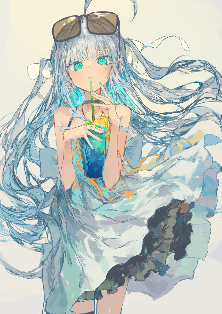 This is a pixiv picture whose title is 💙.