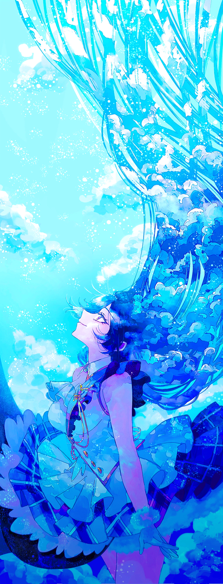 This is a pixiv picture whose title is 咲耶　さくや　SAKUYA　SKY　空.