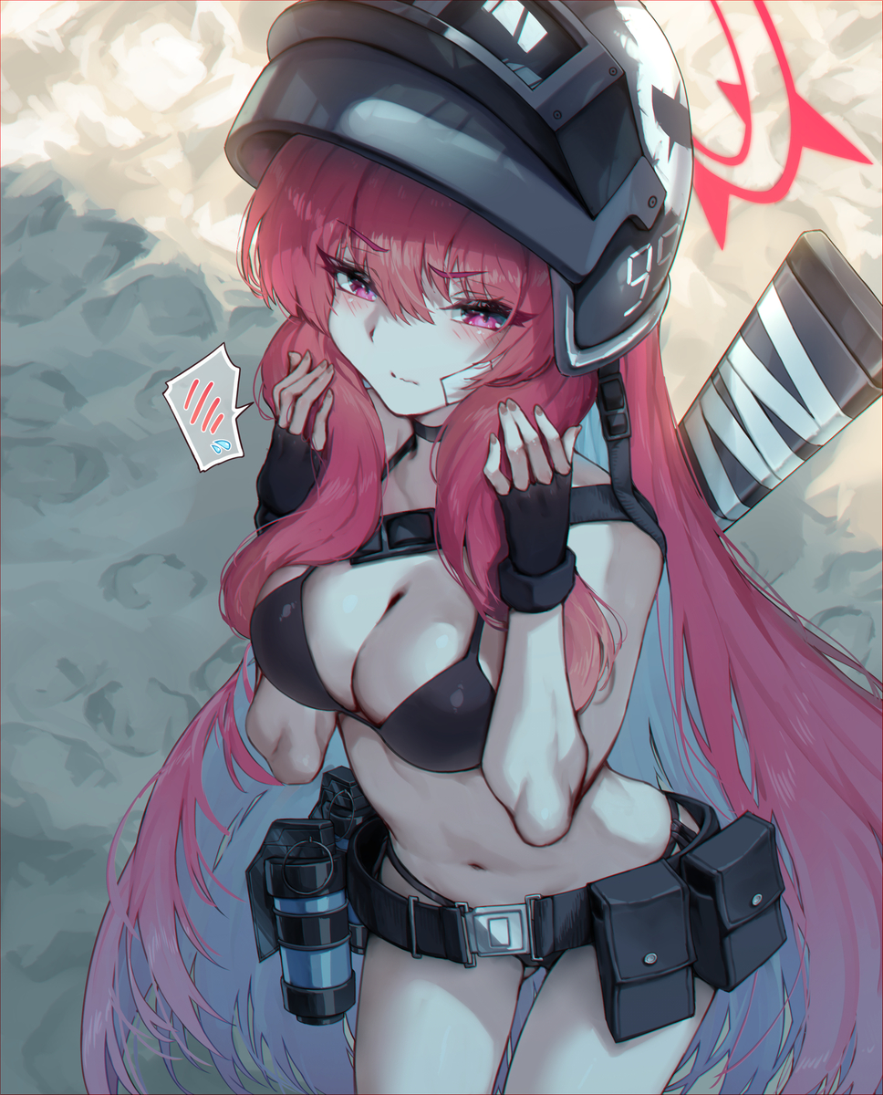 This is a pixiv picture whose title is 河駒風ラブ(水着).