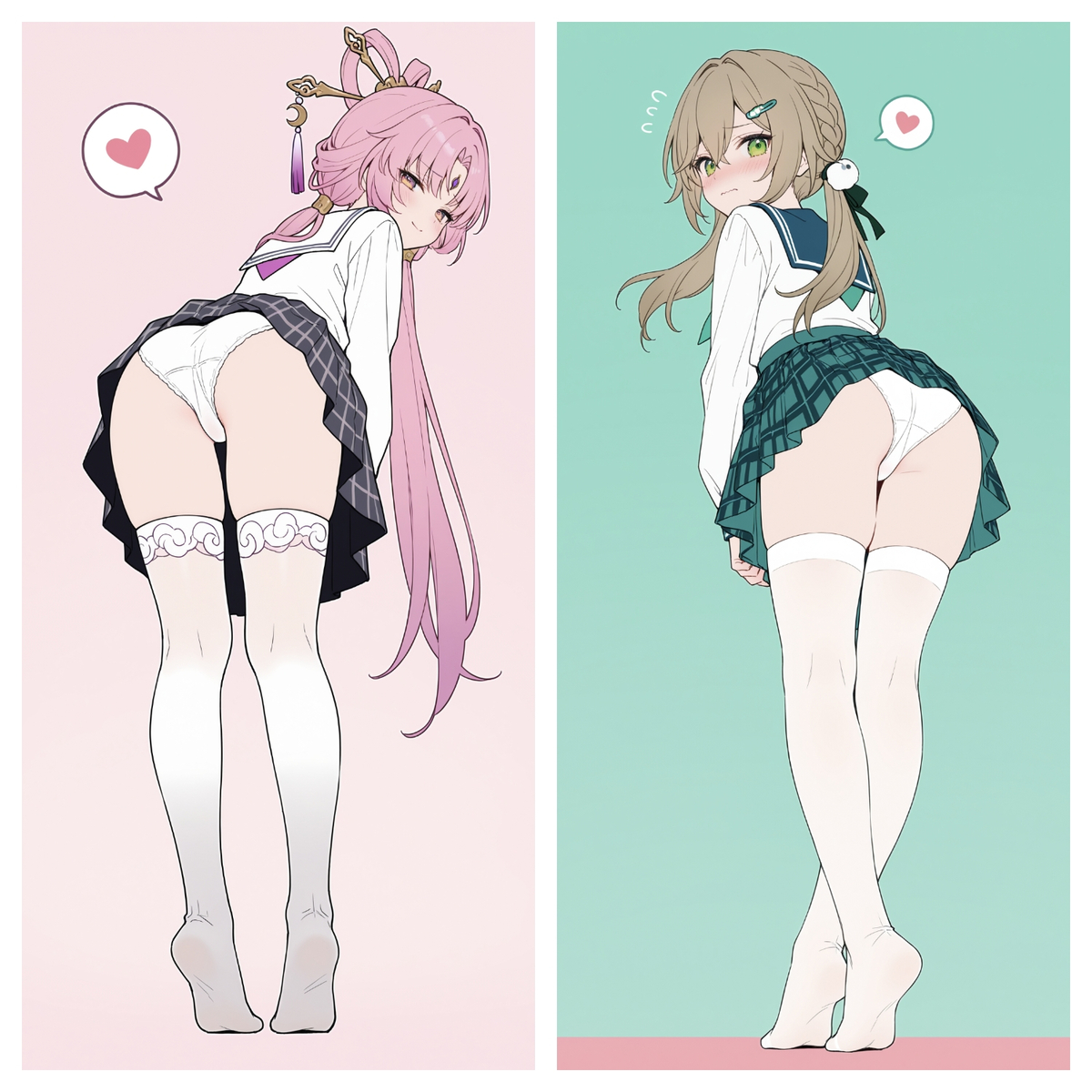 This is a pixiv picture whose title is 超值双拼.