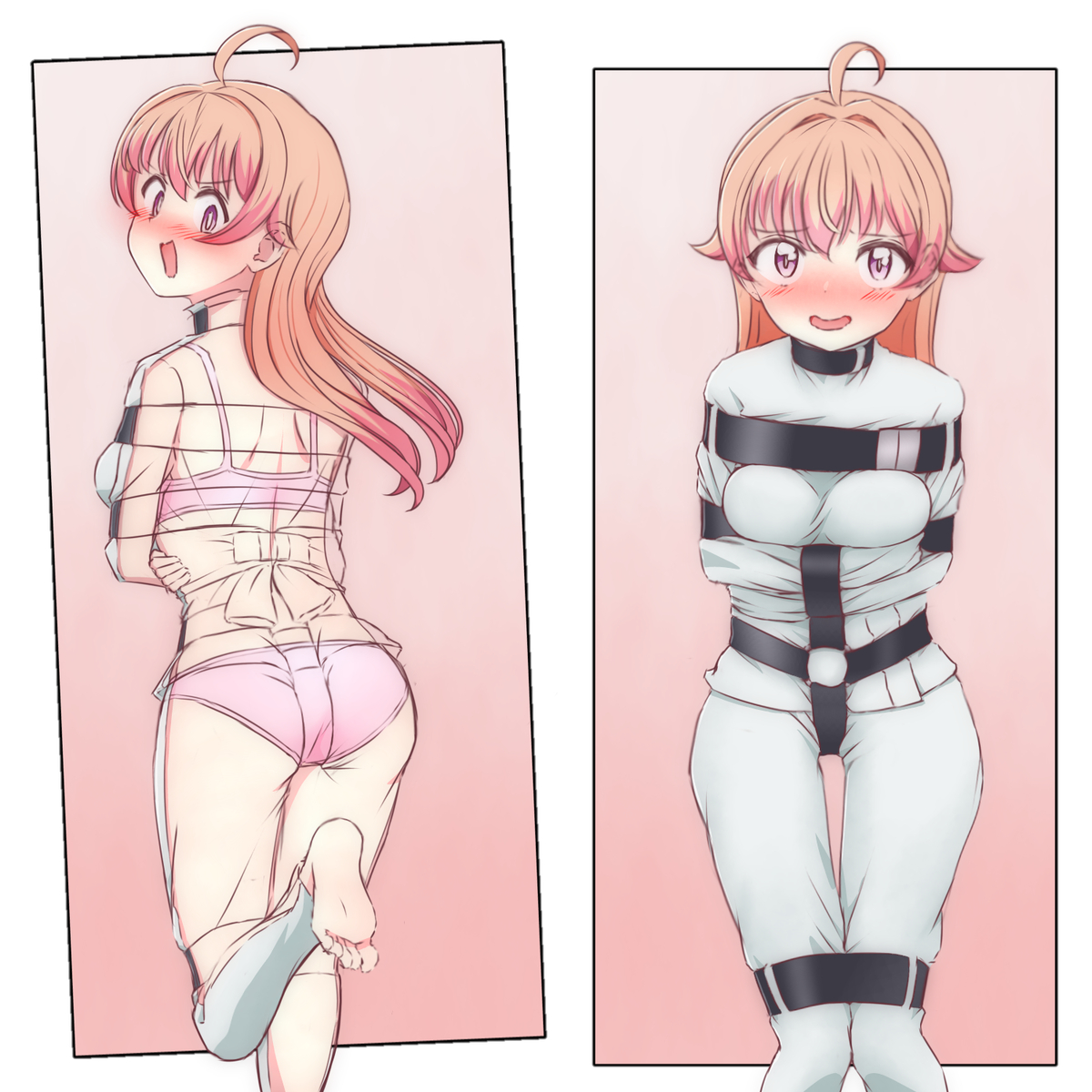This is a pixiv picture whose title is パルプ・ファッション（拘束衣）.