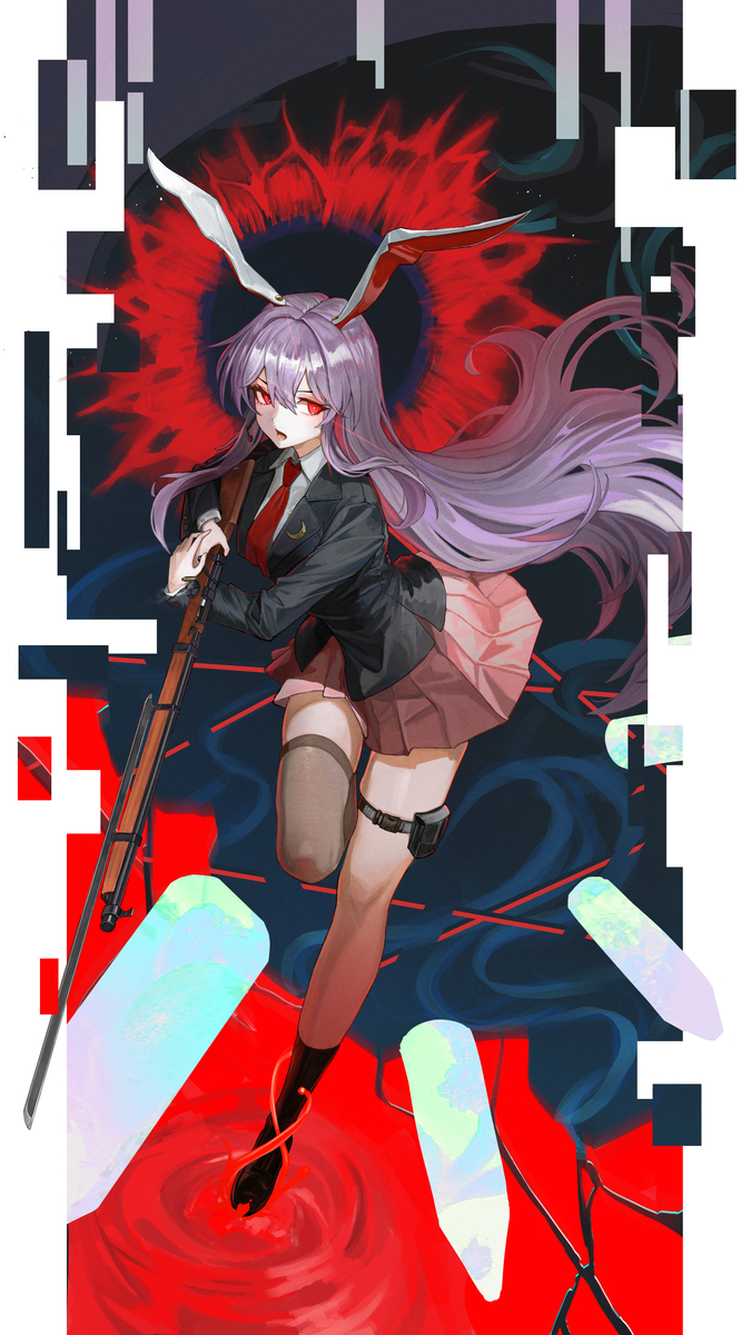 This is a pixiv picture whose title is 月面弹跳.