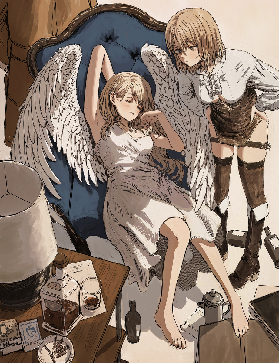This is a pixiv picture whose title is Angel's Share.