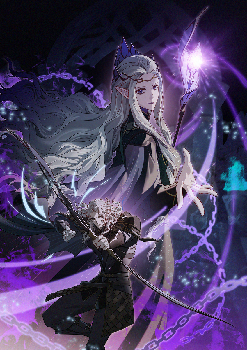 This is a pixiv picture whose title is AFK Journey ~ Velara and Indris.