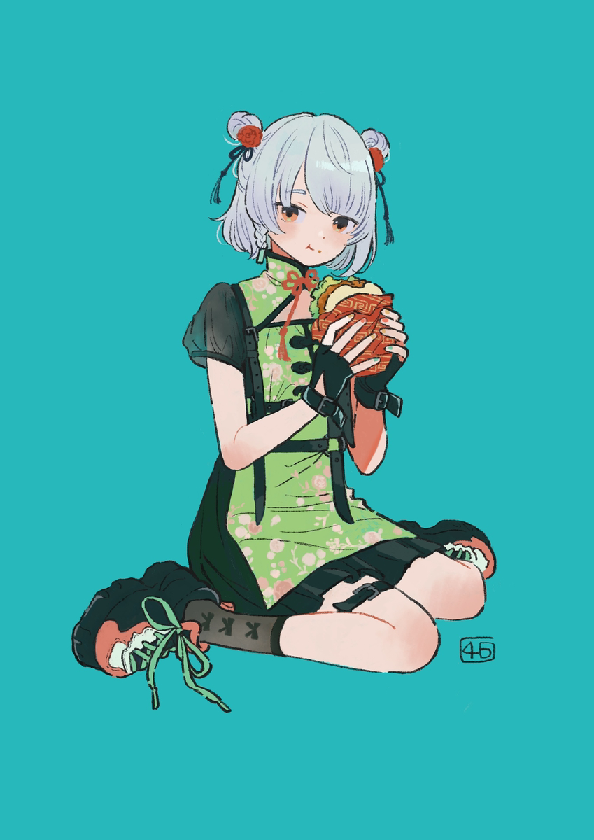 This is a pixiv picture whose title is チャイナ服アンビー.