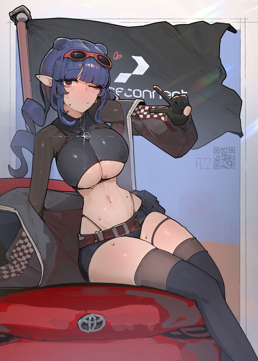 This is a pixiv picture whose title is comm from @PunishedRabu.