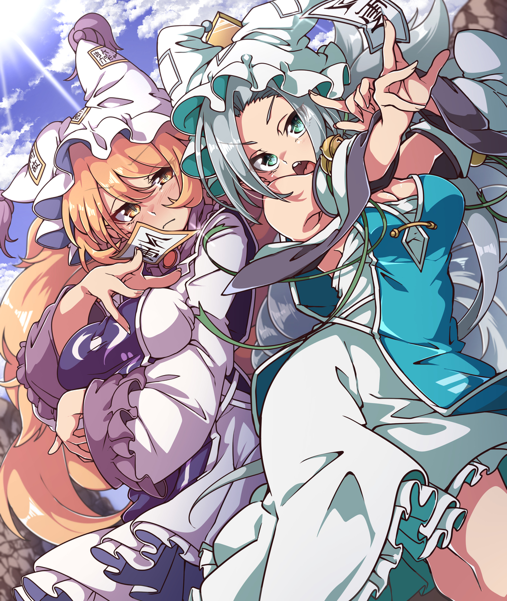 This is a pixiv picture whose title is 藍＆蒼.