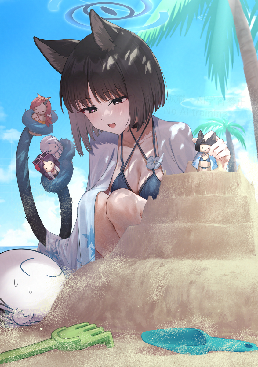 This is a pixiv picture whose title is 倒しちゃダメだからね♥.