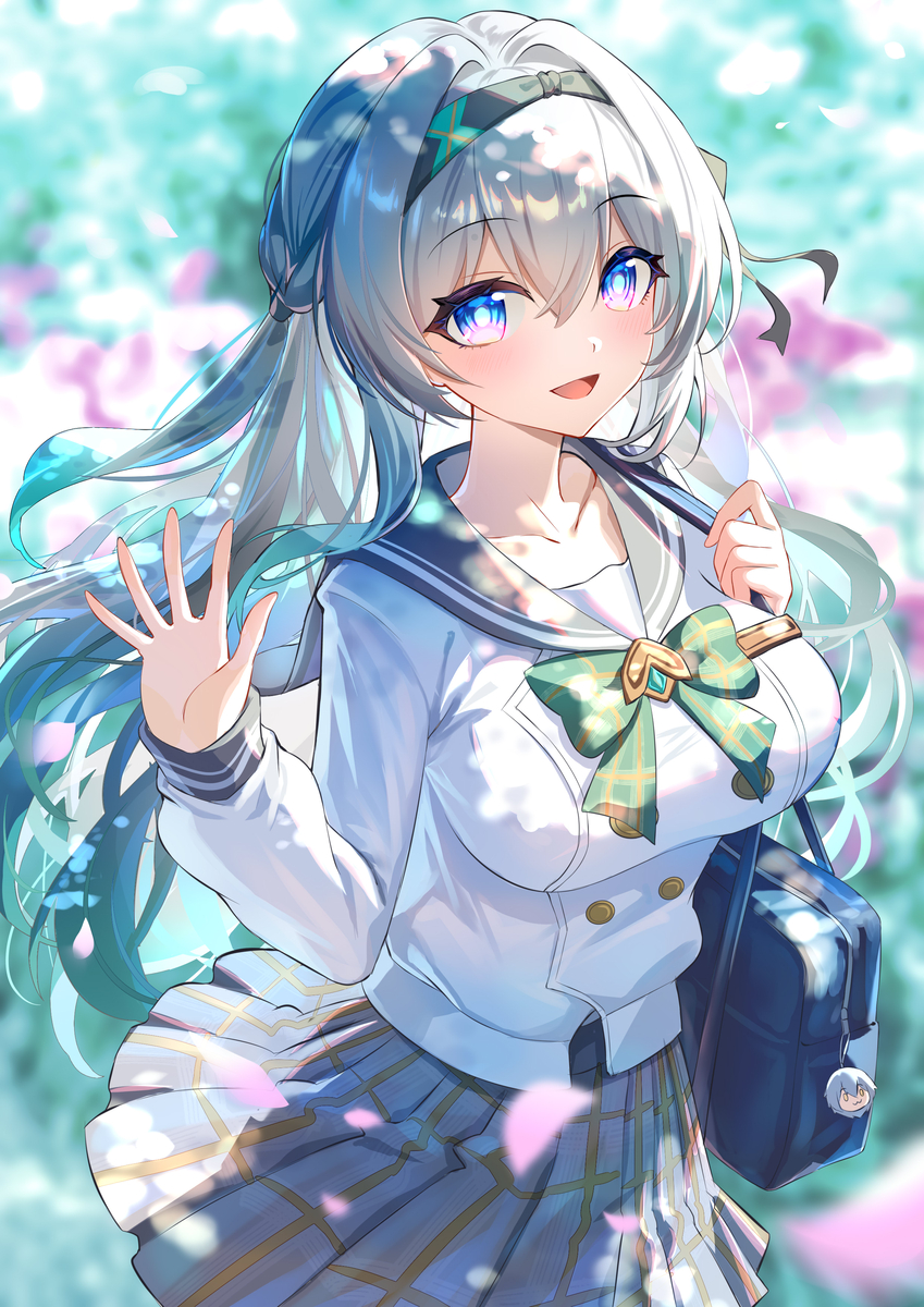 This is a pixiv picture whose title is 春日的流萤.