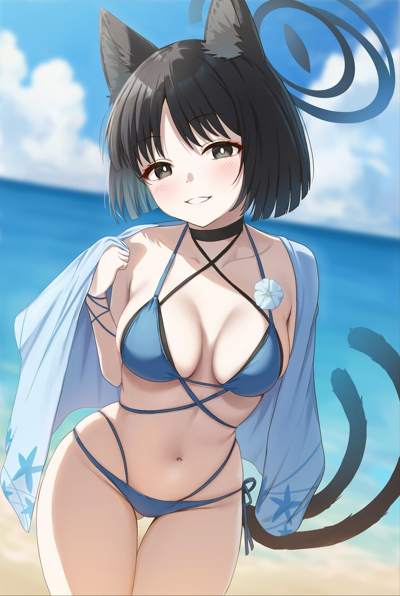 This is a pixiv picture whose title is 水着キキョウ.