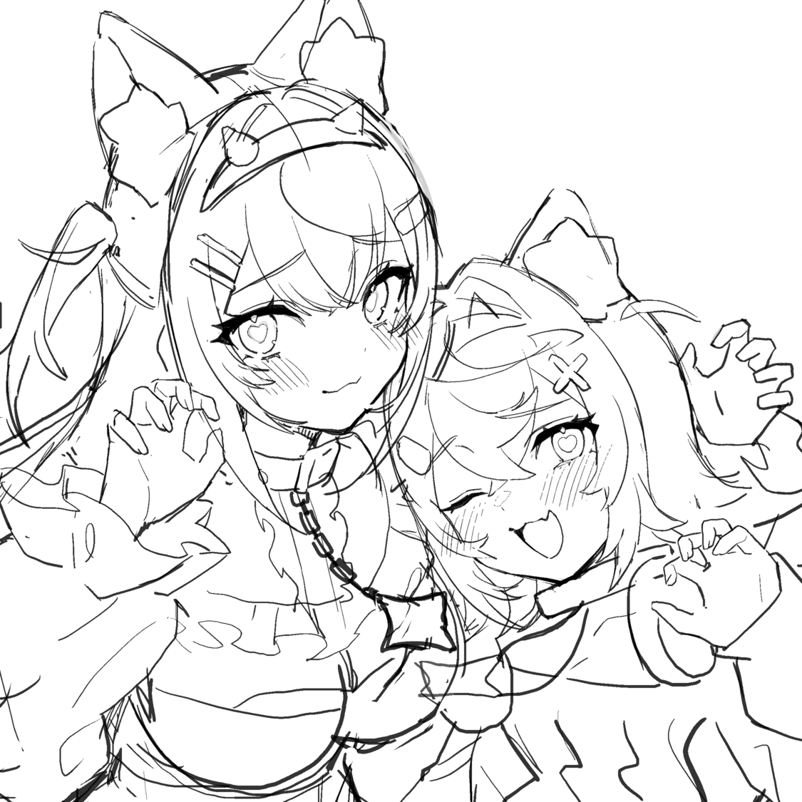 This is a pixiv picture whose title is 【C106】ラフ絵公開🤍.