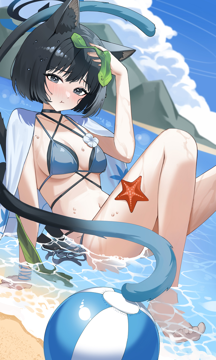 This is a pixiv picture whose title is 水着キキョウ.