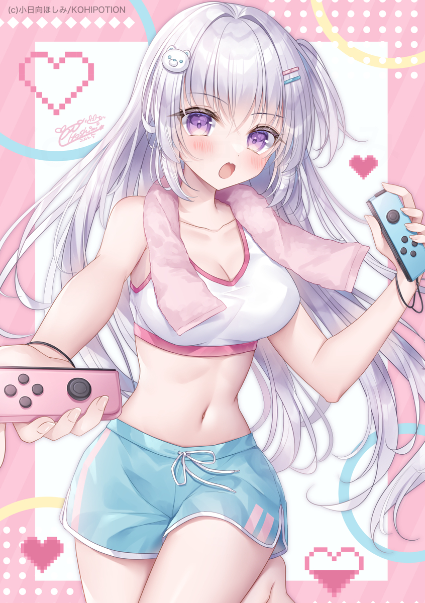 This is a pixiv picture whose title is ゲームで運動っ👾.