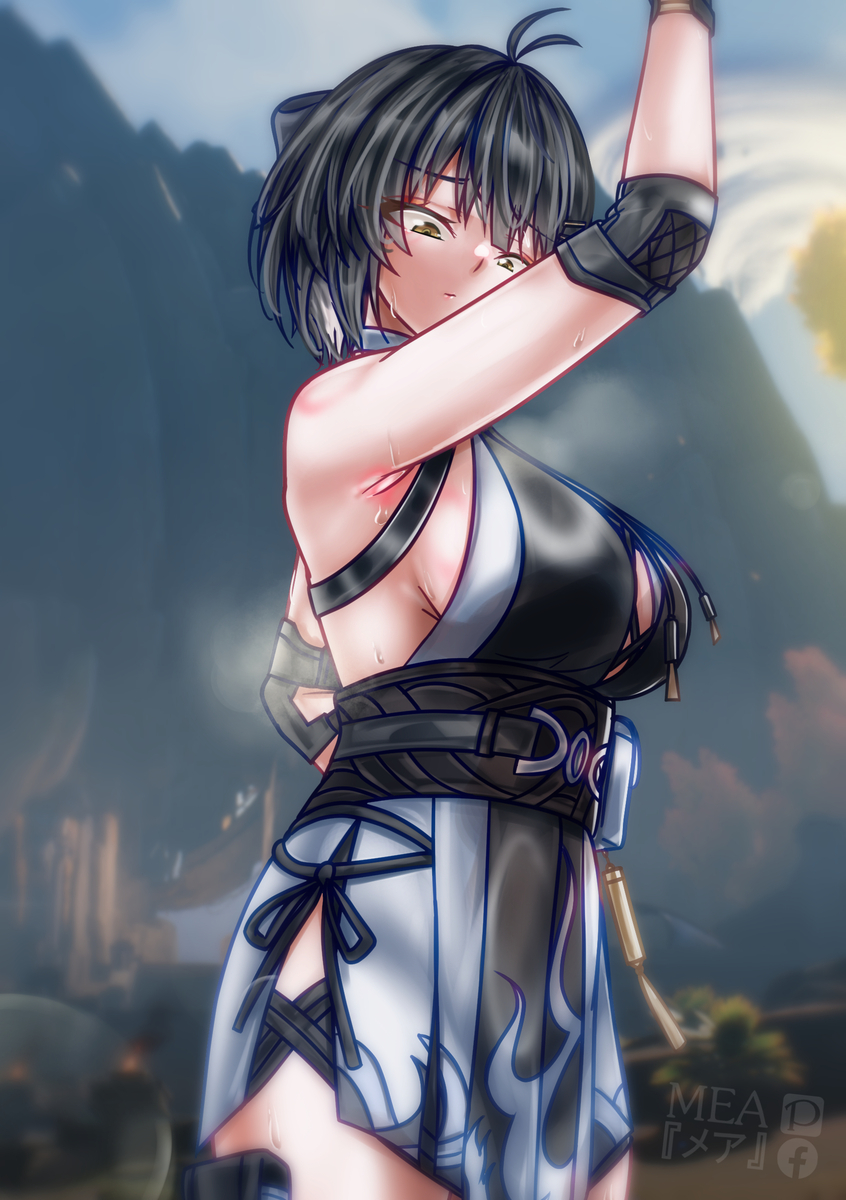 This is a pixiv picture whose title is 🐺.