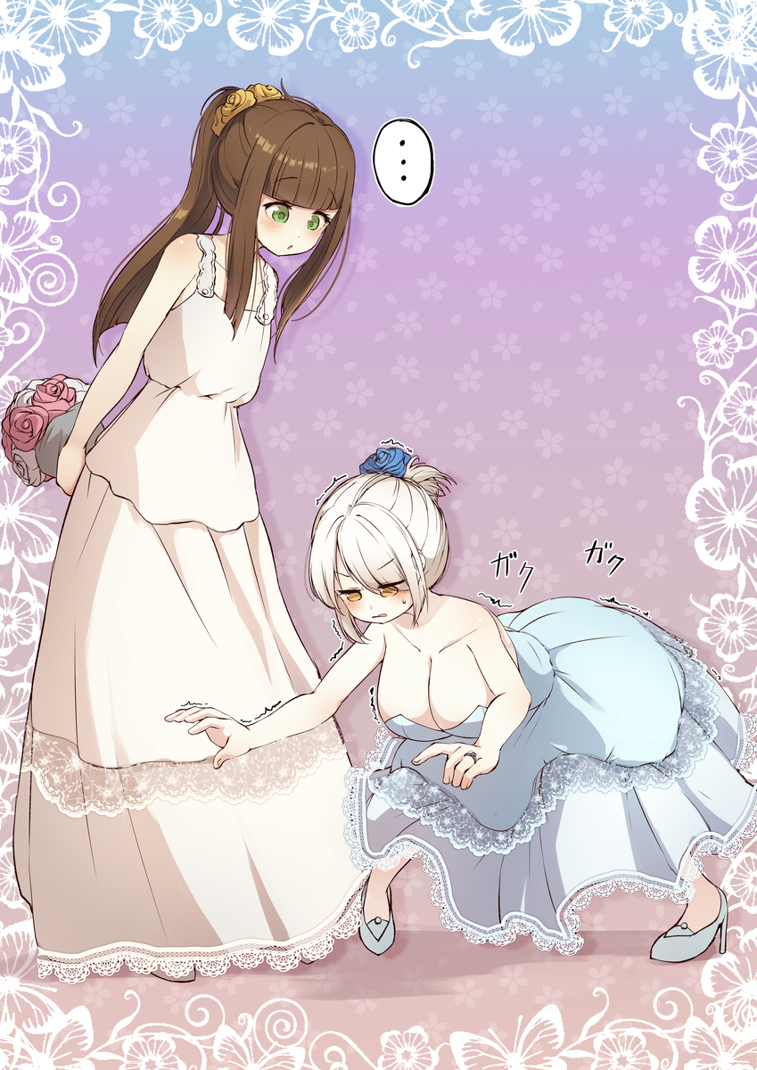 This is a pixiv picture whose title is マヌケな誓いのキス.