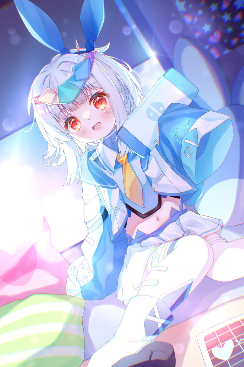 This is a pixiv picture whose title is 【委托】想和你一起玩游戏的干物妹~.
