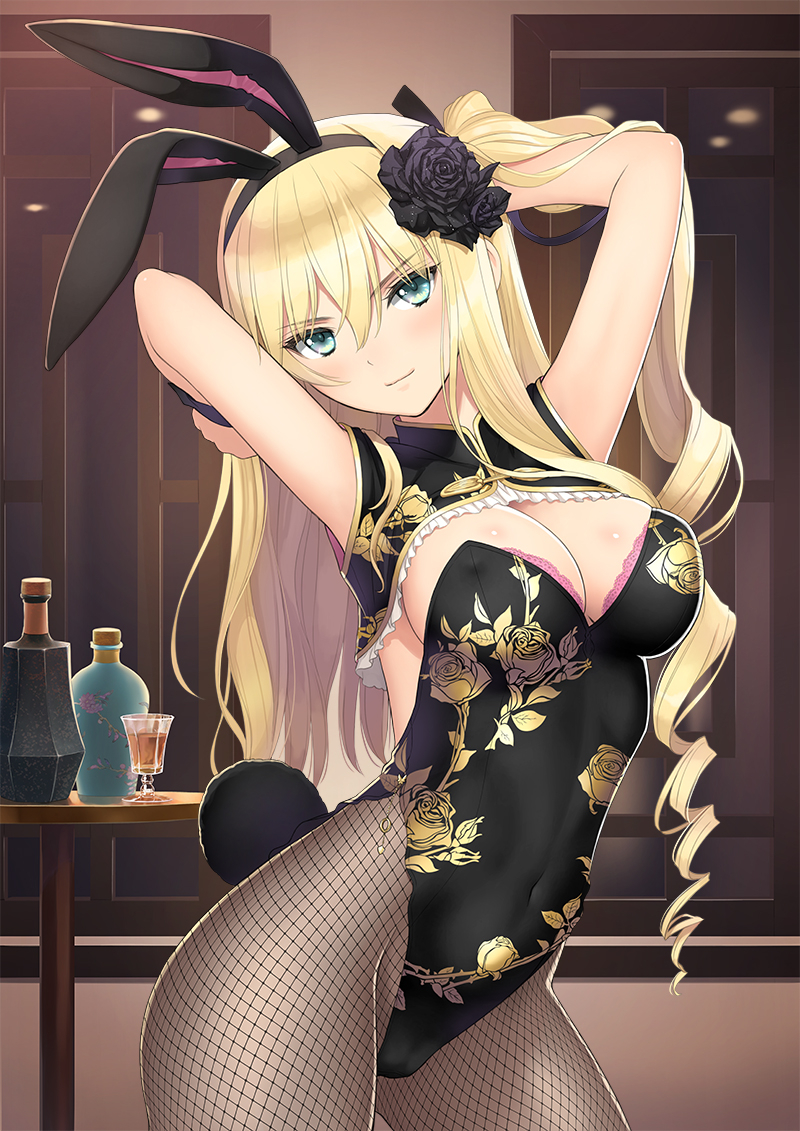 This is a pixiv picture whose title is 金蓮バニー＆瓶児バニーのフィギュアの予約開始.