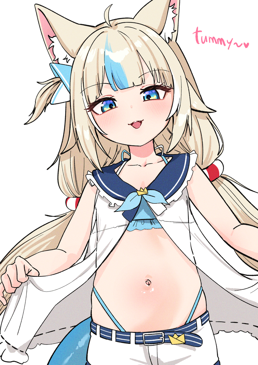 This is a pixiv picture whose title is Tummy.
