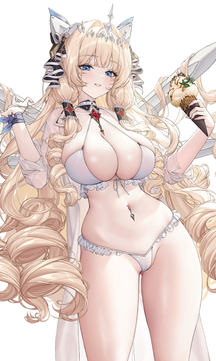 This is a pixiv picture whose title is NIKKE CROWN.