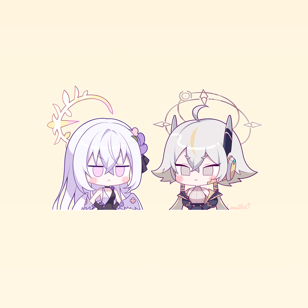 This is a pixiv picture whose title is (ᓀ‸ᓂ)×2.