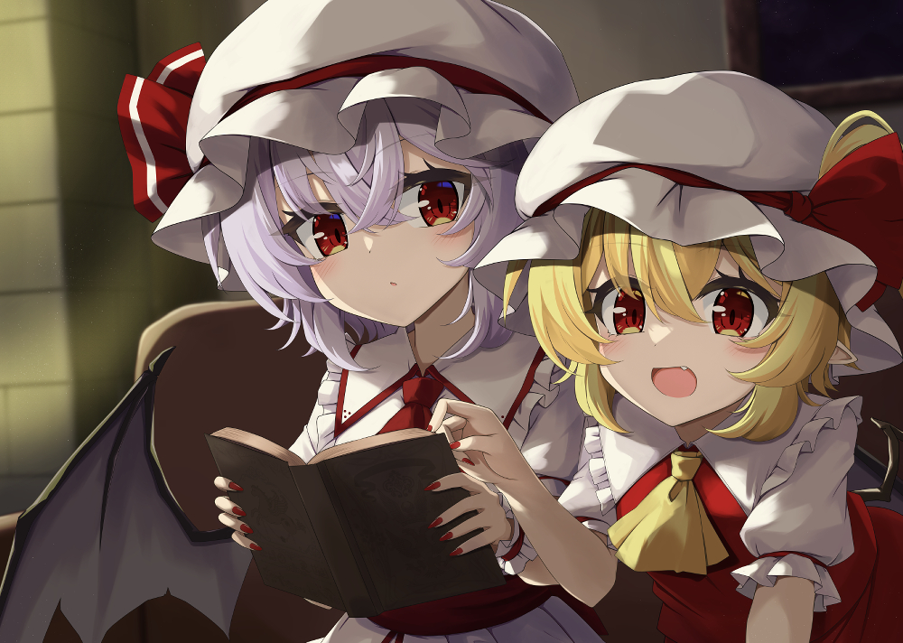 This is a pixiv picture whose title is 【Skeb】レミフラ.