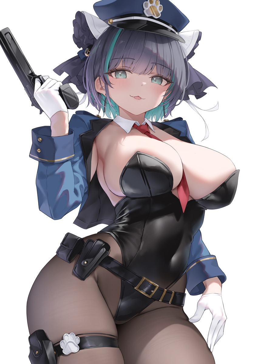 This is a pixiv picture whose title is バニーポリスチェシャー.