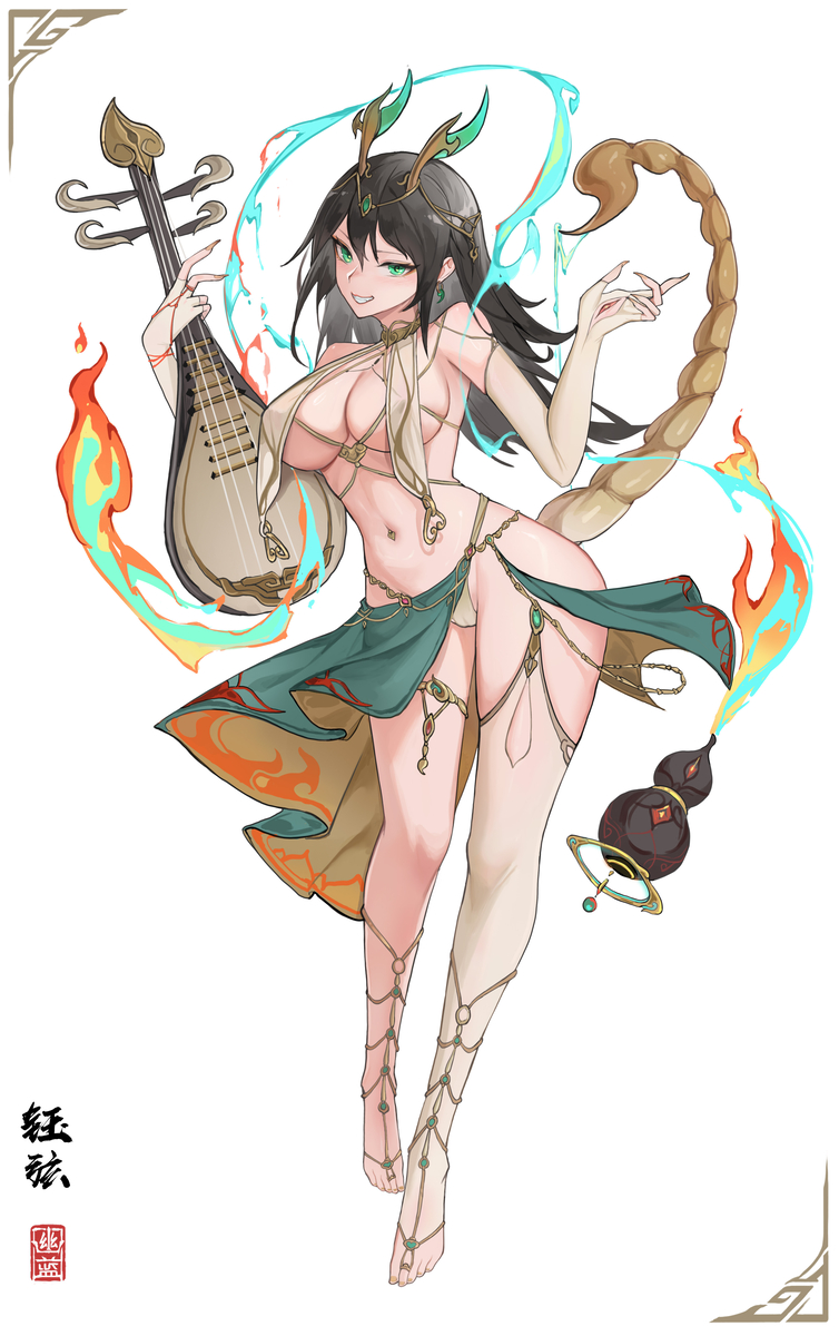 This is a pixiv picture whose title is 风月玉尾蝎.