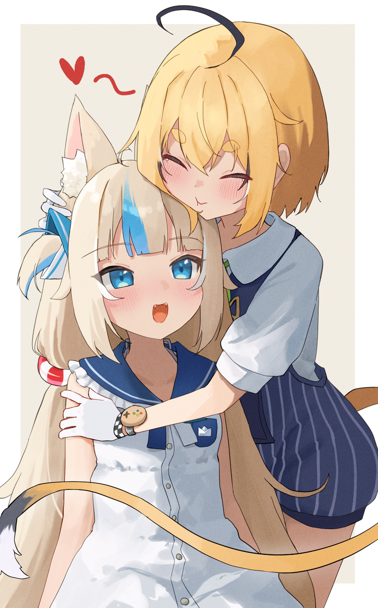 This is a pixiv picture whose title is むぎゅ.