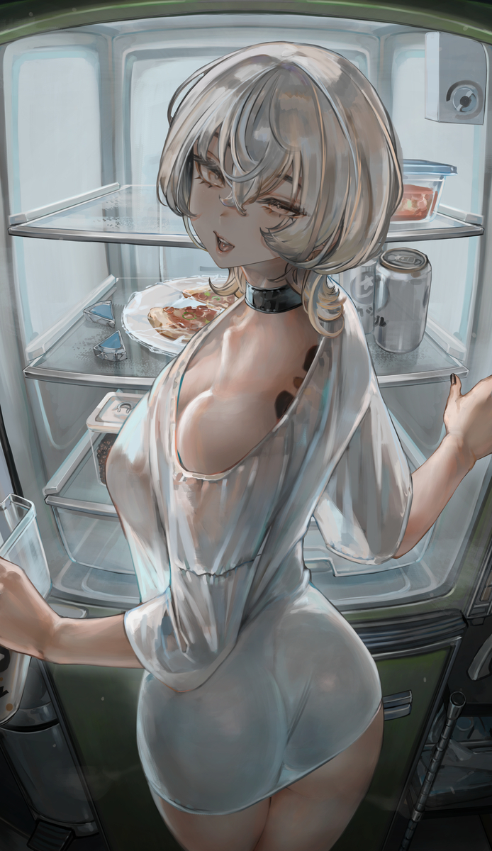 This is a pixiv picture whose title is ”つまみ食いには重すぎる”.