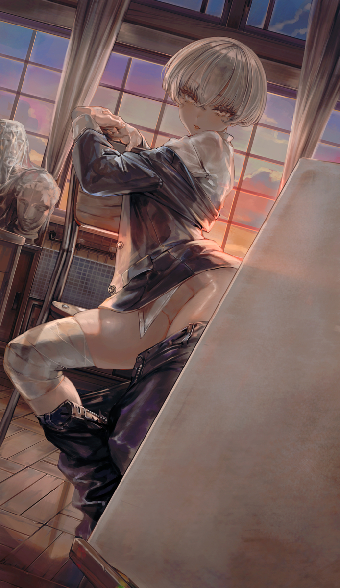 This is a pixiv picture whose title is ”一週間だけの助っ人部員”.