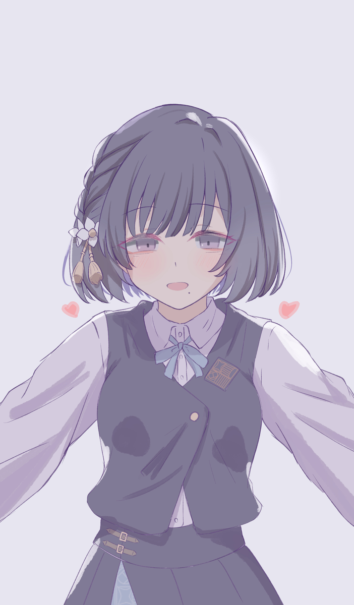 This is a pixiv picture whose title is 「わたしが上で、あなたが下です」.
