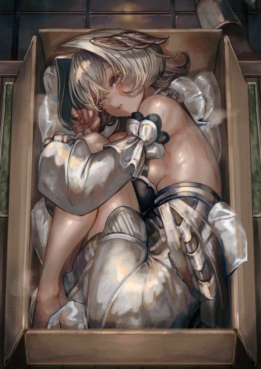 This is a pixiv picture whose title is skeb.