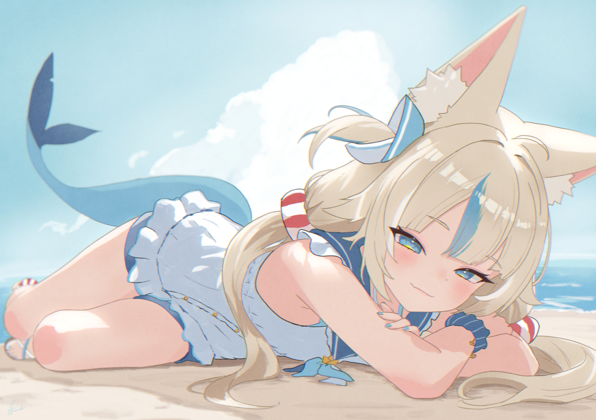 This is a pixiv picture whose title is saba 🐟.