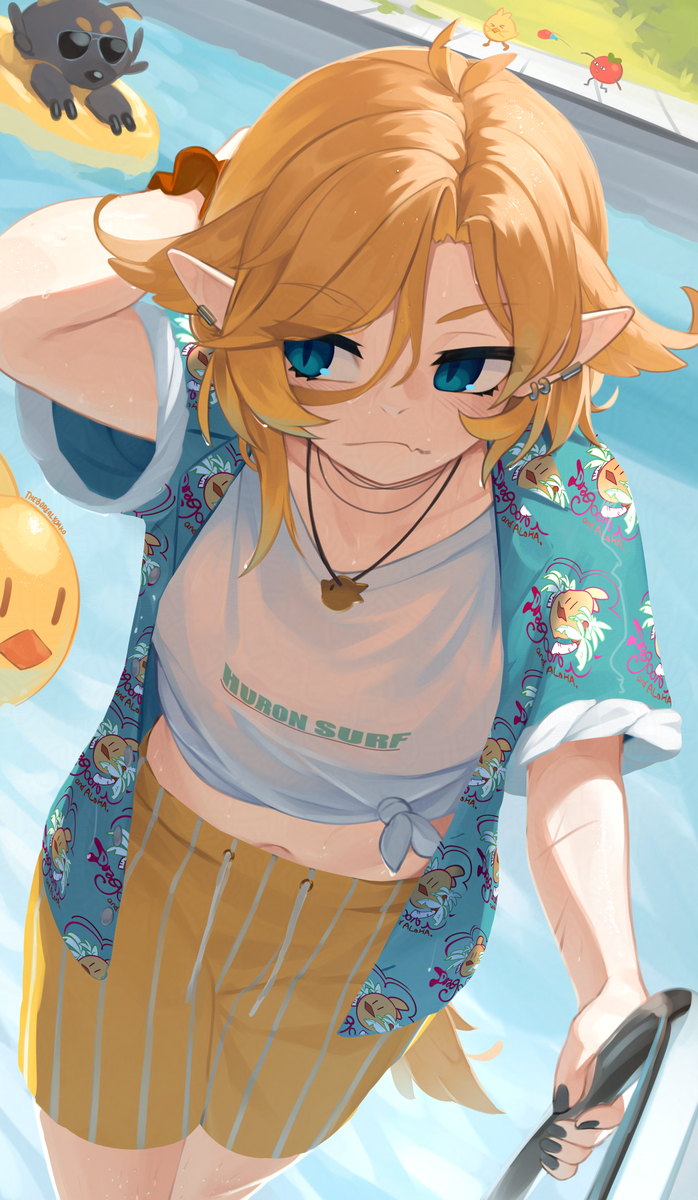 This is a pixiv picture whose title is doki swimsuit.