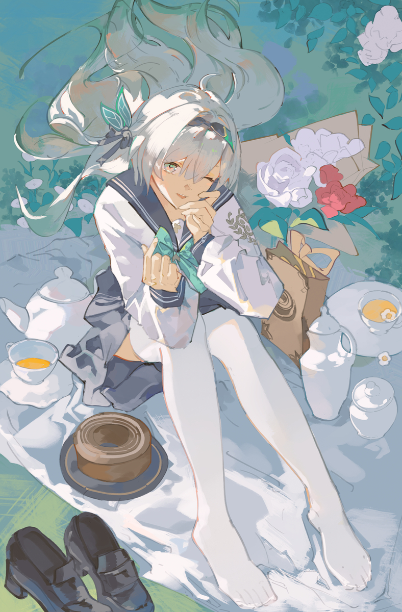 This is a pixiv picture whose title is Firefly Schoolgirl.