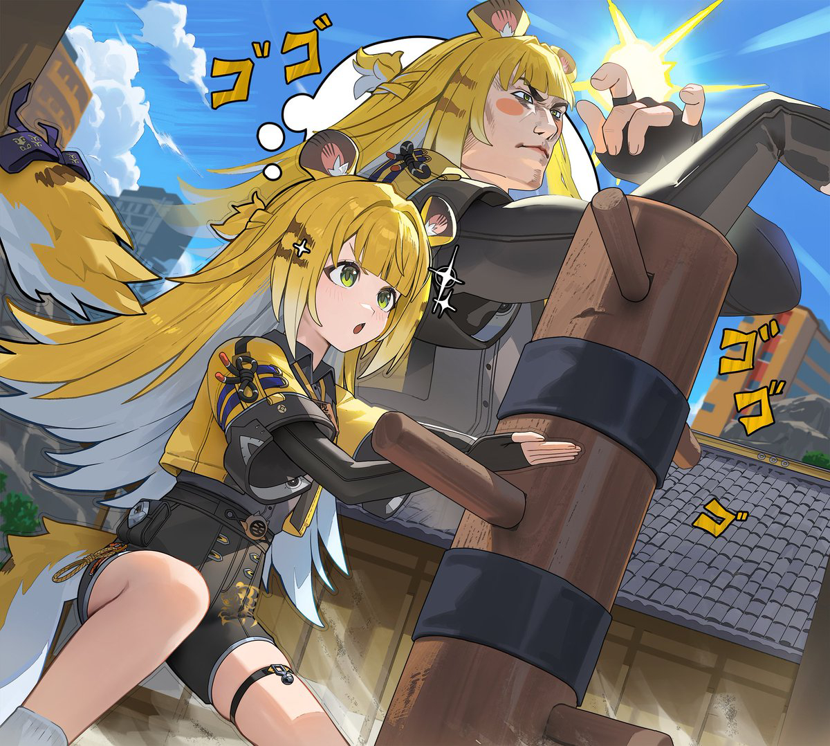This is a pixiv picture whose title is 橘福福.