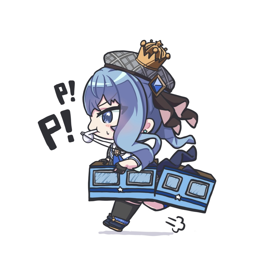 This is a pixiv picture whose title is すいせい列車🚃.