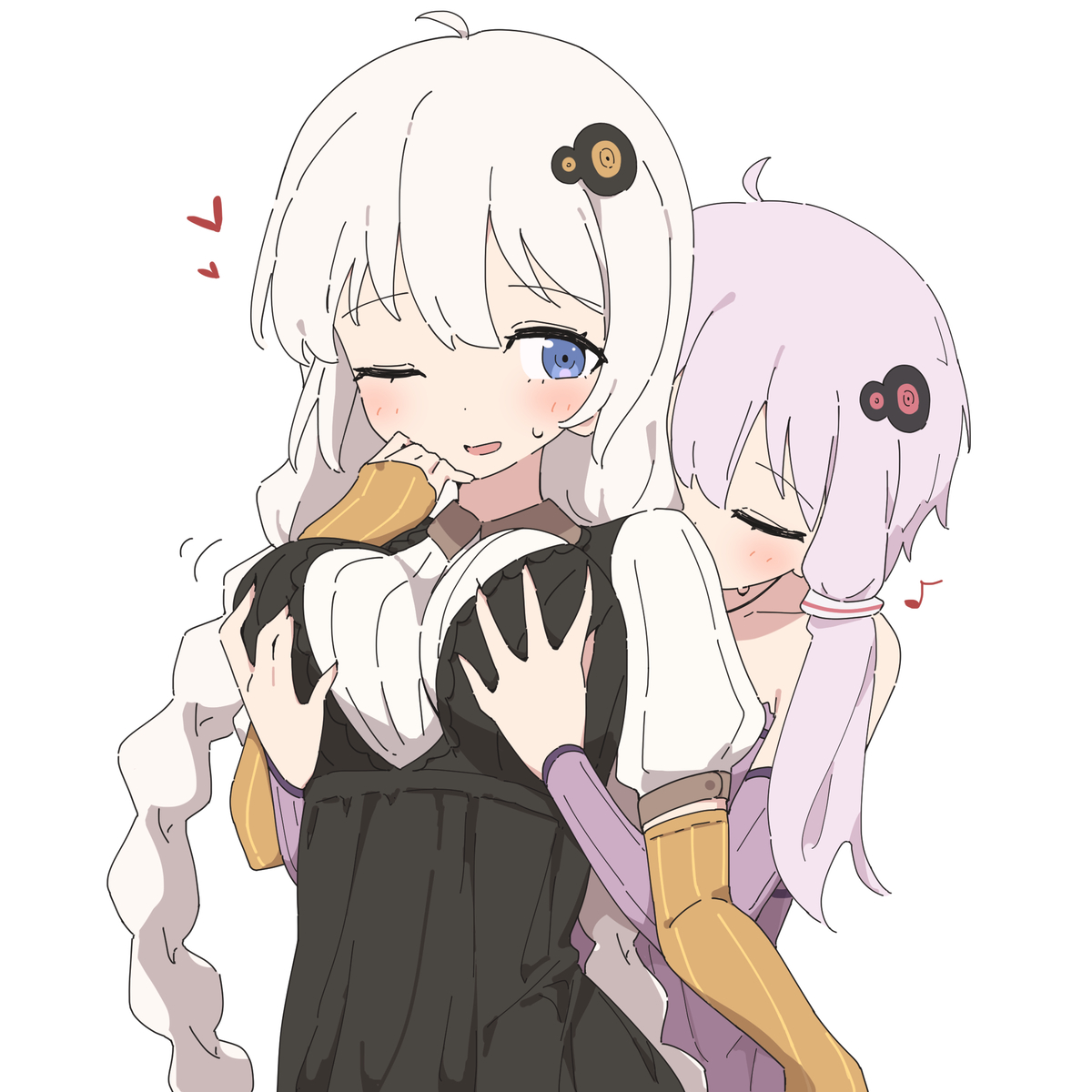 This is a pixiv picture whose title is ゆかりさん大丈夫？おっぱい揉む？.
