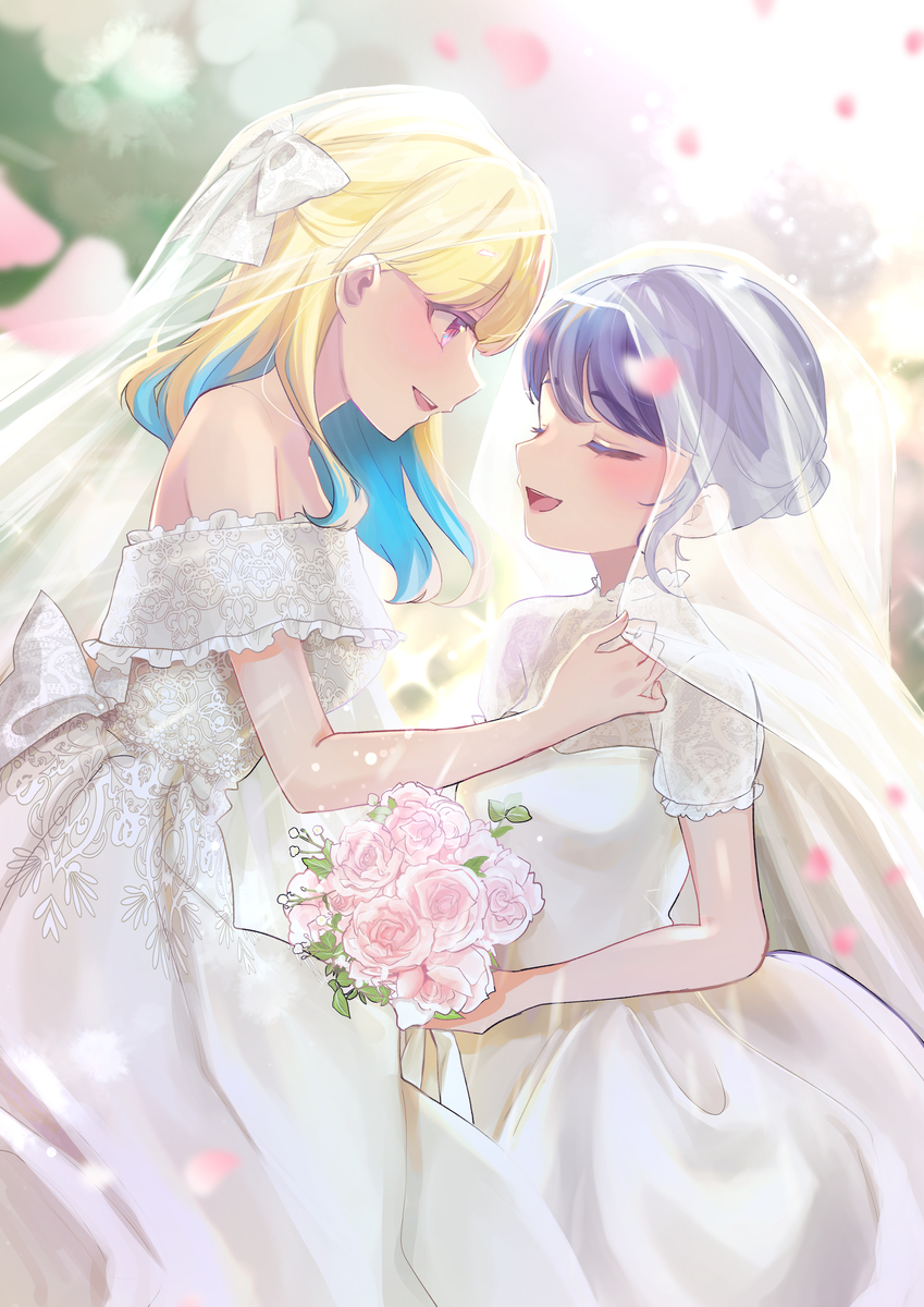 This is a pixiv picture whose title is June bride.