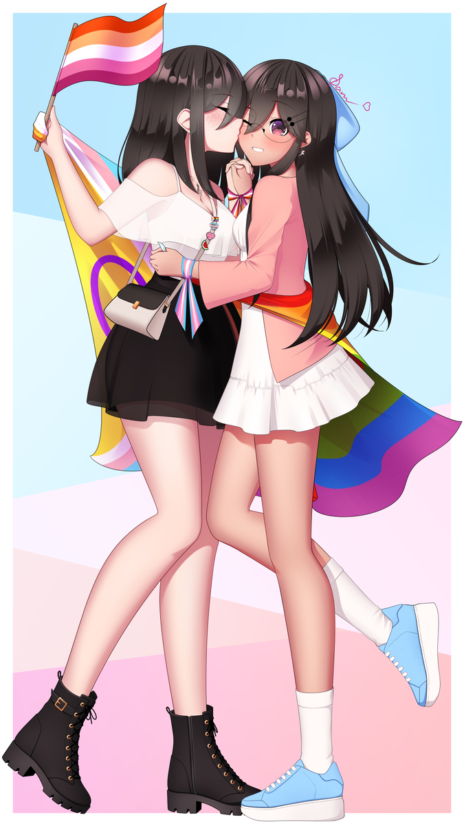 This is a pixiv picture whose title is Pride 2025.
