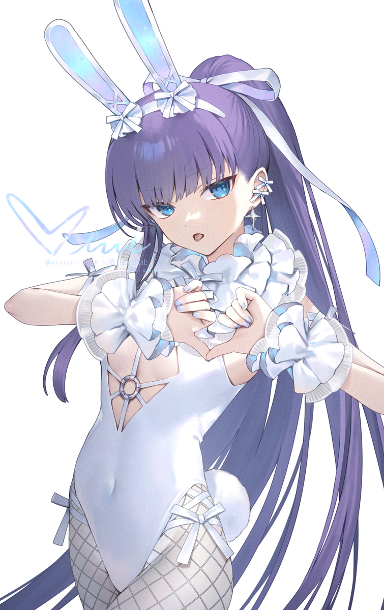 This is a pixiv picture whose title is 【FGO】メルトリリス×白バニー.