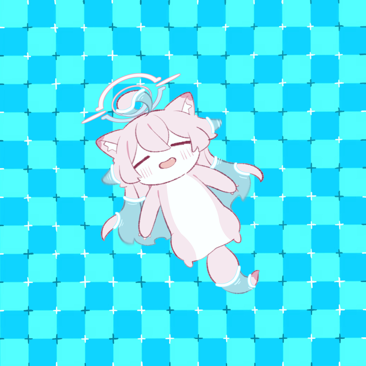 This is a pixiv picture whose title is 夏☀️🩷ホシノイタチ !!.